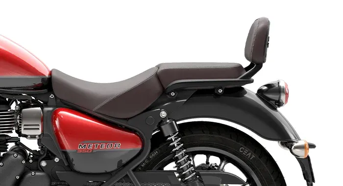 Royal Enfield Meteor 350 — seat and riding position