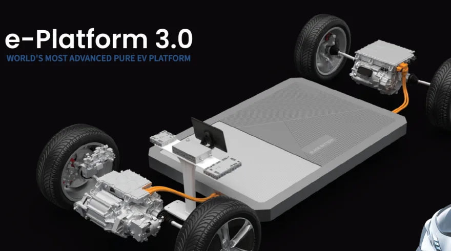 e-Platform 3.0 chassis and Blade Battery integration