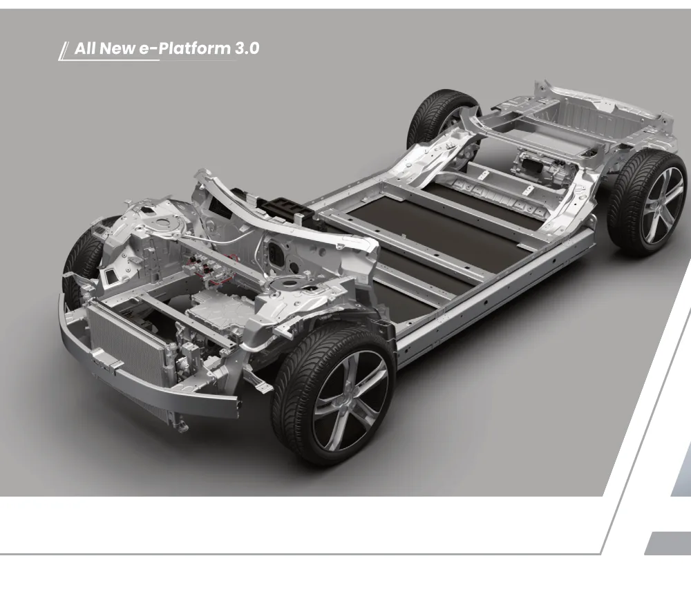 e-Platform 3.0 chassis and battery integration