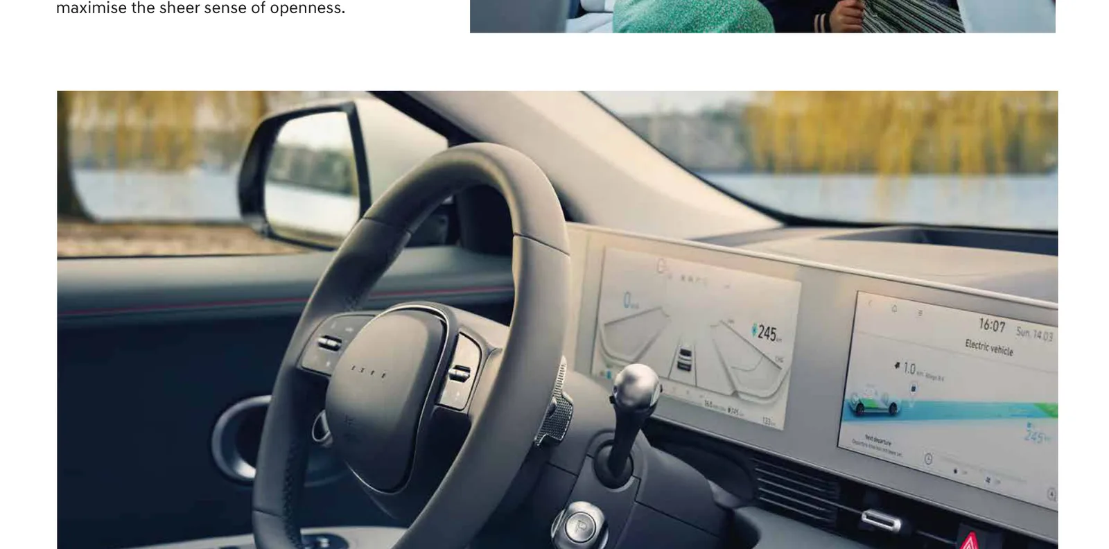 Dual-screen cockpit — digital cluster and infotainment display