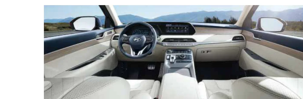 Cabin view — 10.25" touchscreen and 8-seat cabin