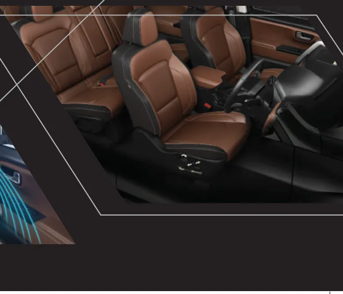 7-seater cabin — leatherette upholstery with dual-zone climate control
