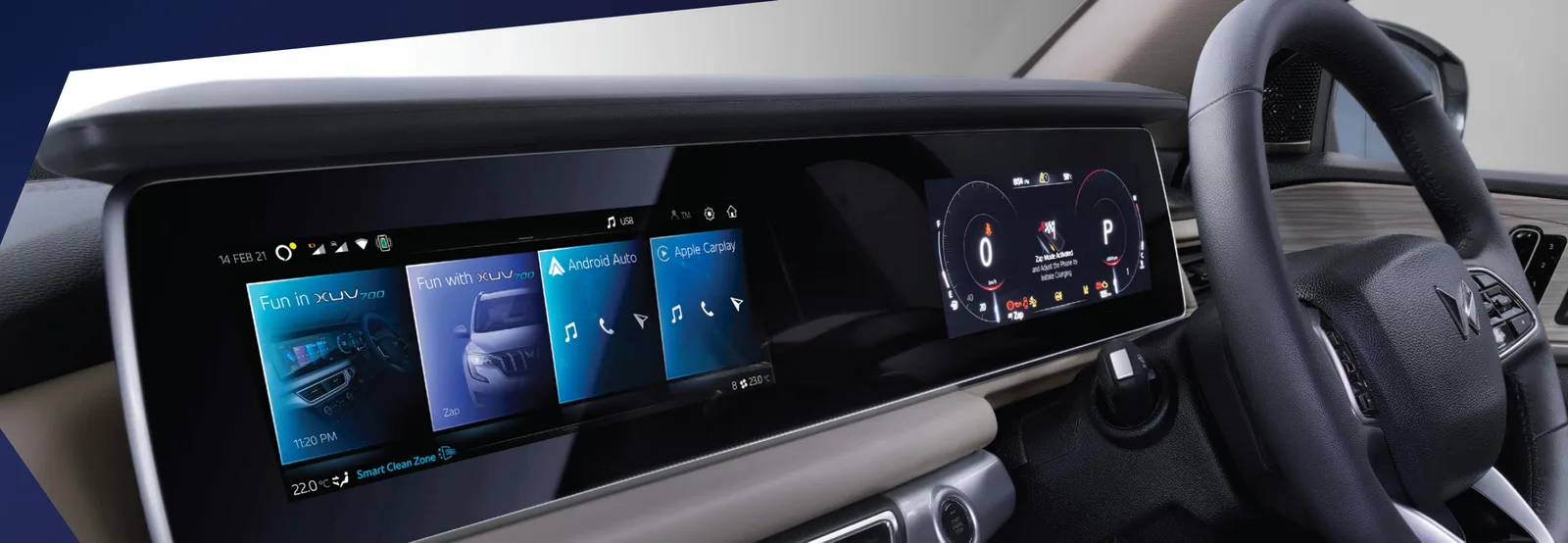 Dual 10.25" superscreens — touchscreen infotainment and digital cluster