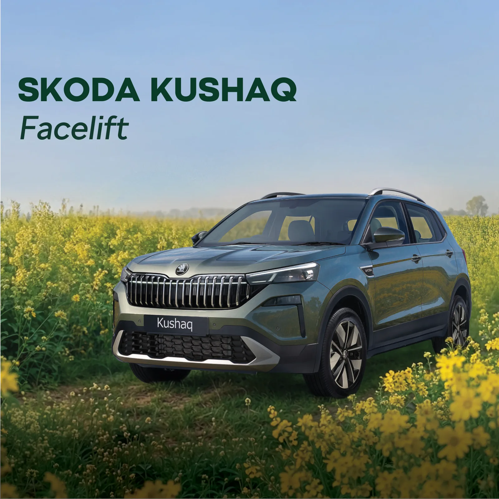 Skoda Kushaq Facelift — Designed to Be Driven SUV exterior design