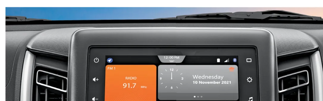 SmartPlay Studio touchscreen and dashboard