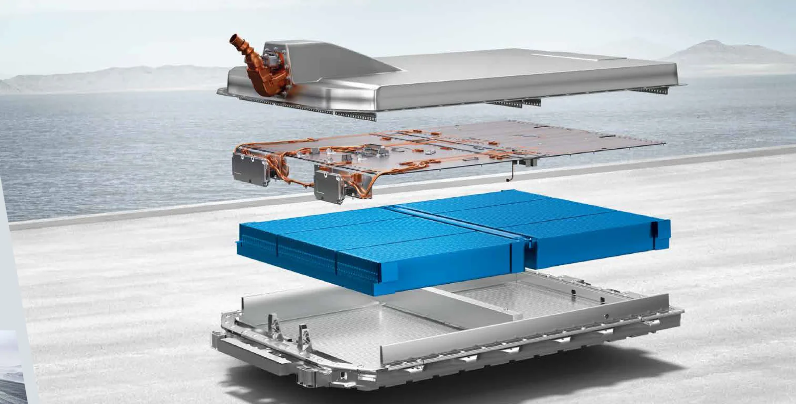 High-capacity battery pack — up to 128 kW motor, Eco/Normal/Sport/Snow drive modes