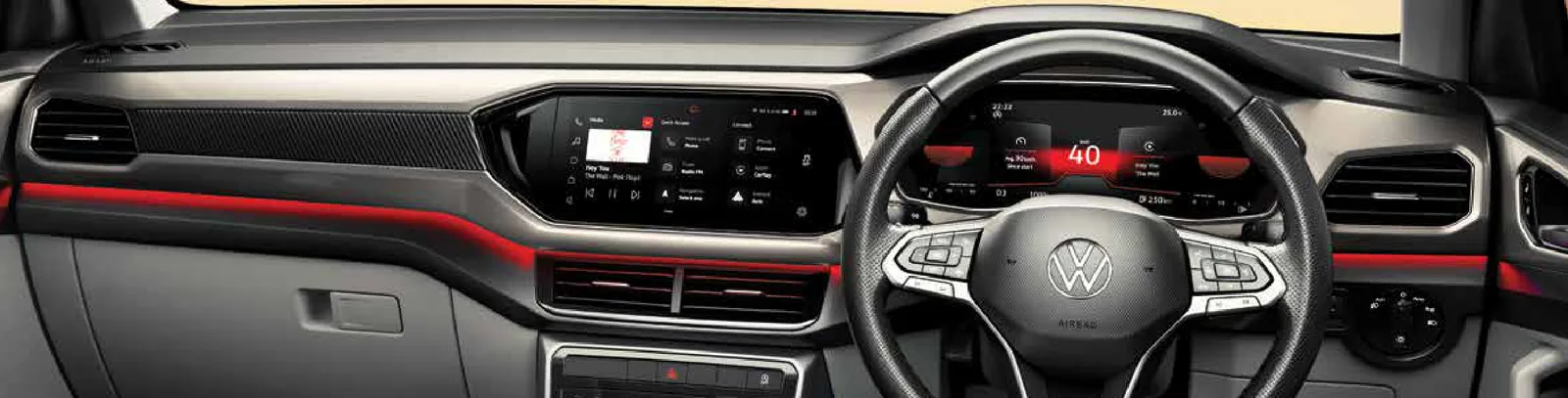 Dual-tone premium interior — digital cockpit and touchscreen infotainment
