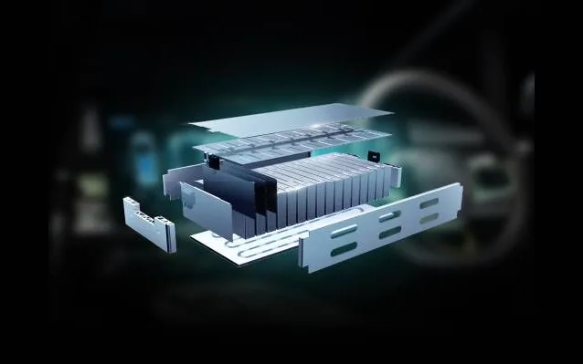 Battery pack cutaway illustration