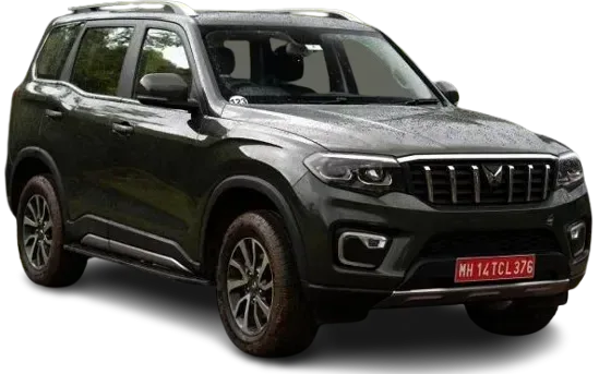 Grey SUV front three-quarter view