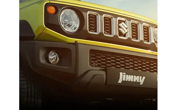 Front corner view of vehicle