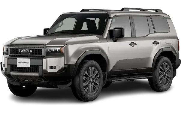 Silver SUV front three-quarter view